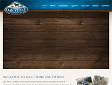 Tablet Screenshot of oakstoneoutfitters.com